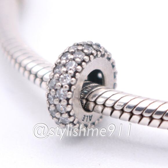 Authentic PANDORA Inspiration Within Spacer with Clear Zirconia - 791359CZ - Picture 1 of 8